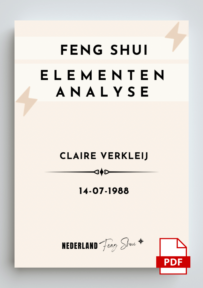 Nederland Feng Shui Elementen Analyse van de 5 elementen vuur water aarde metaal en hout